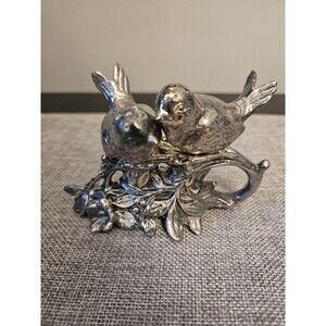 Weidlich Bros. Silver Plated Birds Salt and Pepper Shakers on Stand
